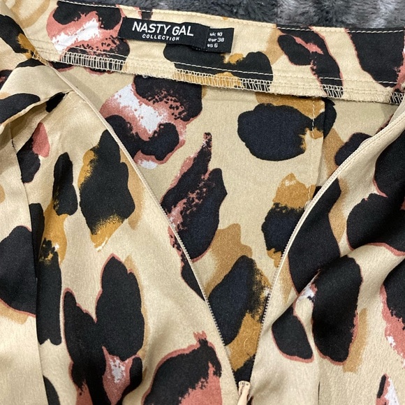 Cheetah print wrap mini skirt size 6 - Picture 4 of 6